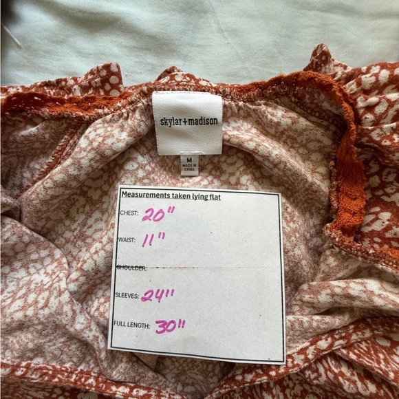 Skylar + Madison Long Sleeve Print Dress - Picture 6 of 6